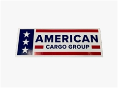 AMERICAN CARGO GROUP, DECAL SIZE 6.5 X 2.25